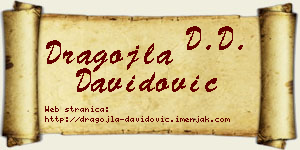 Dragojla Davidović vizit kartica